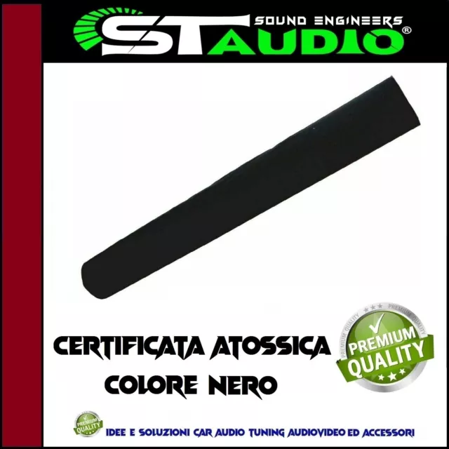 Moquette Acustica Adesiva Colore Nero - Nera Rivestimento Box Sub - Pianali Auto