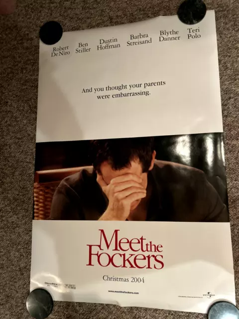 Meet The Fockers 2004 Original Double Sided 27x40 Movie Poster , Rolled.