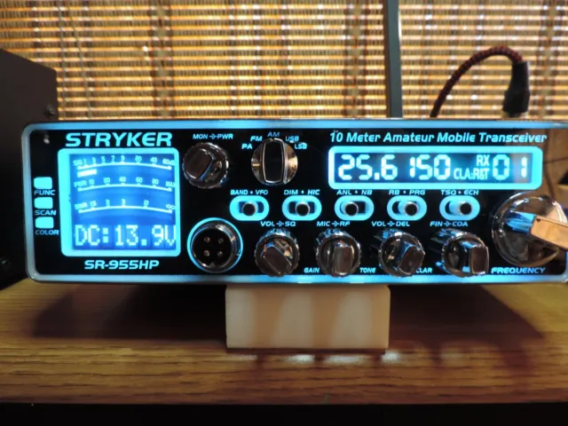 Stryker SR-955HPC 10 Meter Amateur Ham Mobile Radio AM FM SSB 7 Color 80+ Watts