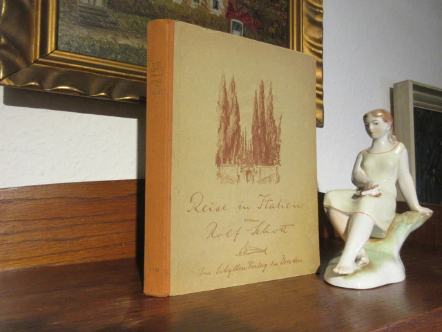 ROLF SCHOTT REISE in Italien 1924 WIDMUNG+GEDICHT Rom 1939 EXIL Bô Yin