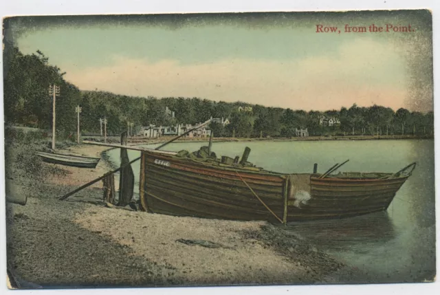 Row Dunbartonshire from the Point Vintage Postcard M19