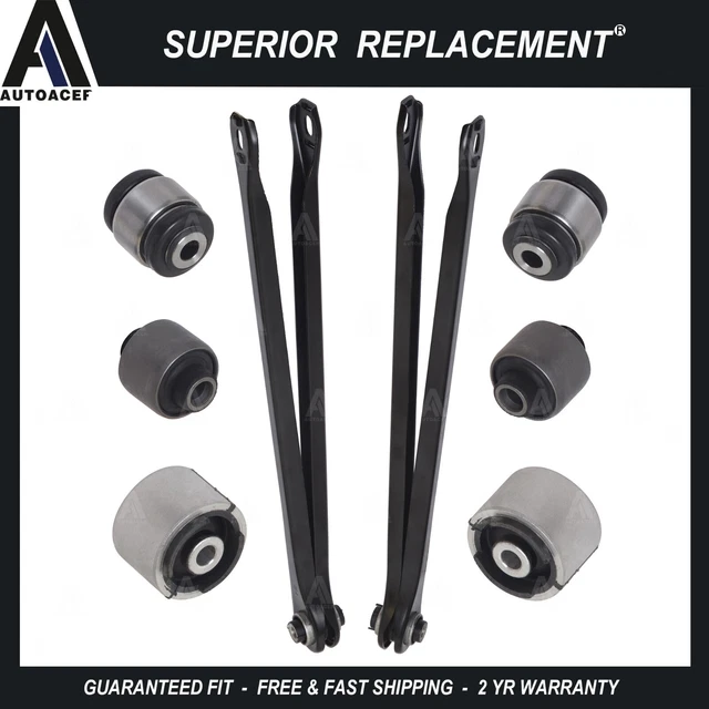 REAR AXLE TRAILING Control Arms Bushings Suspension Kit of 8pcs for BMW