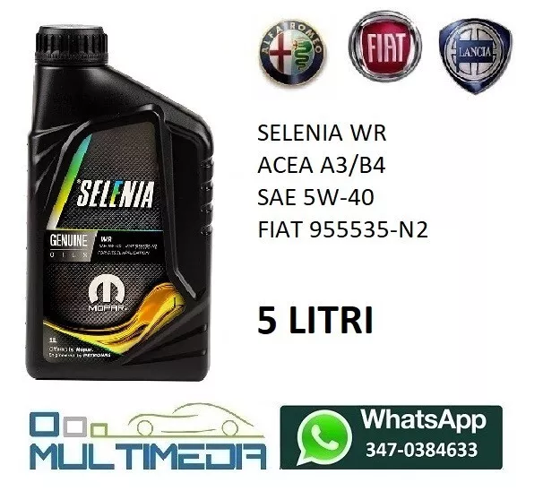 6lt Olio Selenia Wr Forward Sae 0w-30 Acea C2 Diesel Euro 6 - Ricambi F.lli  Attianese