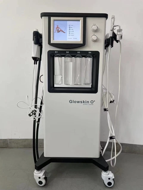 Máquina de belleza facial multifunción profesional ultrasónica de oxígeno para la piel