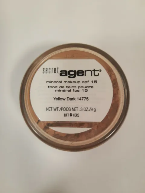 BeautiControl Secret Agent Mineral Makeup Yellow Dark .3 oz 14775 New