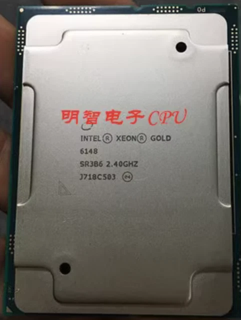 Xeon 6248 Used Intel Xeon Gold 6148 Processor - 20 Cores, 2.40GHz, 27.5MB Cache, 150W - Socket LGA 3647 - SR3B6 Xeon 6138 - Foto 12