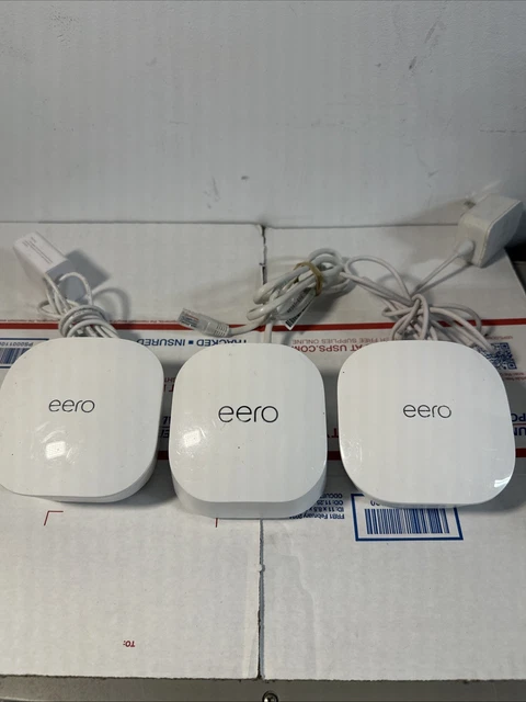 Eero Signal Router EERO DUAL BAND Mesh Wi-Fi Router Signal Extender 3-Pack Network System ...
