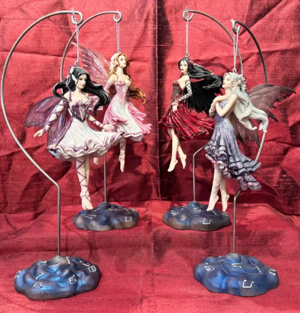 Nene Thomas Orchestral Fairies Set 2 Dragonsite Fairy Ornaments Retired Boxed