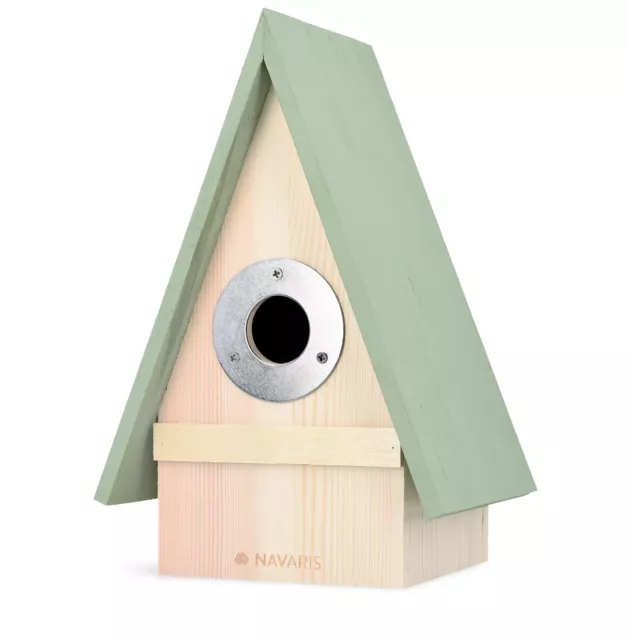 Caseta de madera para pájaros casita pajarera colgante de exterior para aves