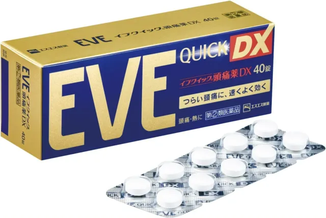Tabletas EVE QUICK DX 40 para aliviar el dolor de cabeza Japón
