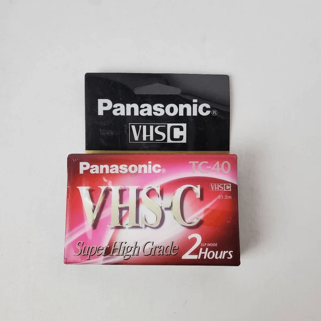 VHS-C Panasonic camcorder Blank 2 hour Cassette Tape