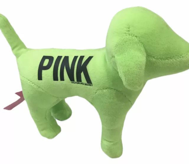 Victorias Secret Love Pink Dog Neon Green Plush 7" Toy