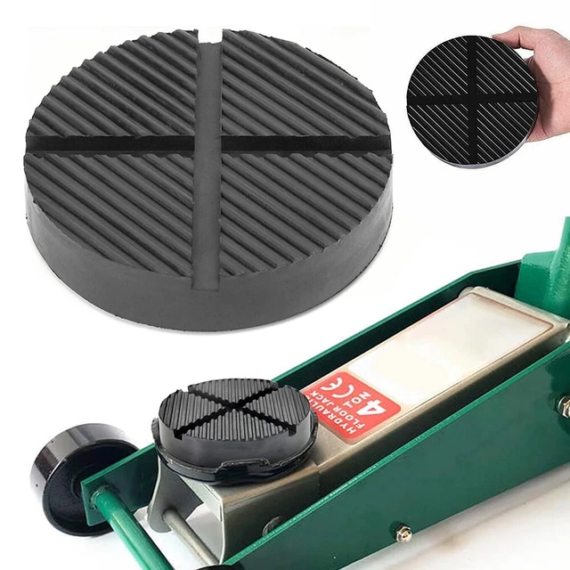 2 Tampons Caoutchouc Pour Cric Hydraulique - Diamètre 48mm, Capacité 3T, Protection Carrosserie