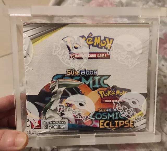 Pokemon Sun & Moon Cosmic Eclipse Booster Box Sealed Con Case Lingua Inglese