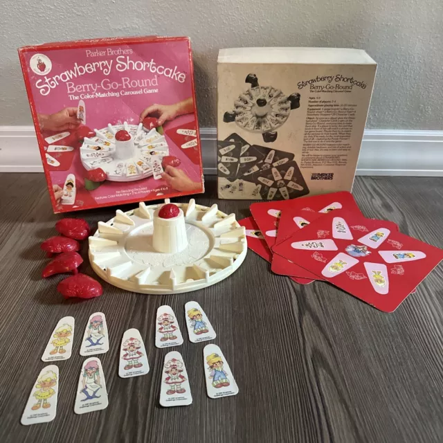 Vintage 1981 Strawberry Shortcake Berry Go Round Game Parker Brothers-Parts