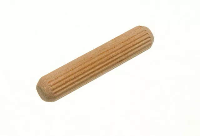 500 X en Bois Chevilles Dur Rainuré Plissé Broches M6 X 40mm Onestopdiy Neuf