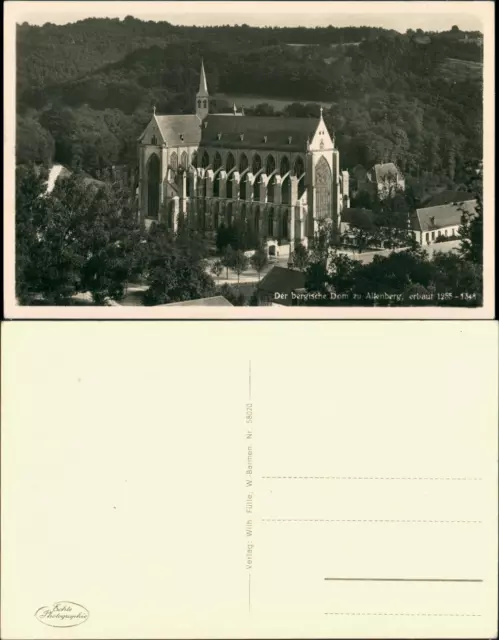 Altenberg-Odenthal Altenberger Dom, Gesamtansicht a.d. Vogelschau 1940