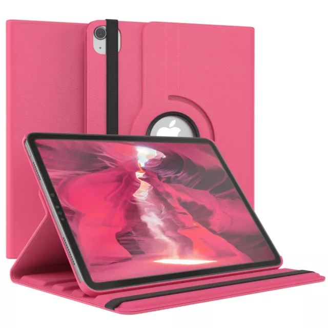 Für Apple iPad Air 4 / 5 Schutzhülle 360° Grad Tablet Case Smart Kunstleder Pink