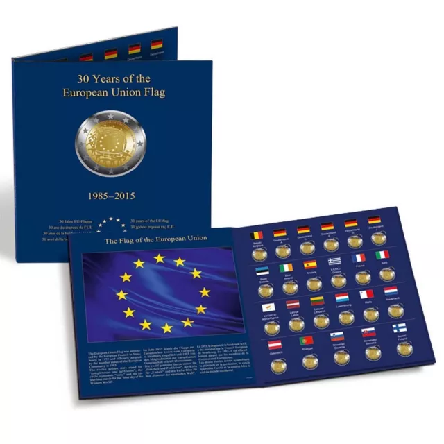 Leuchtturm Album pour la Monnaie Presso 30 Années Drapeau De L'Ue