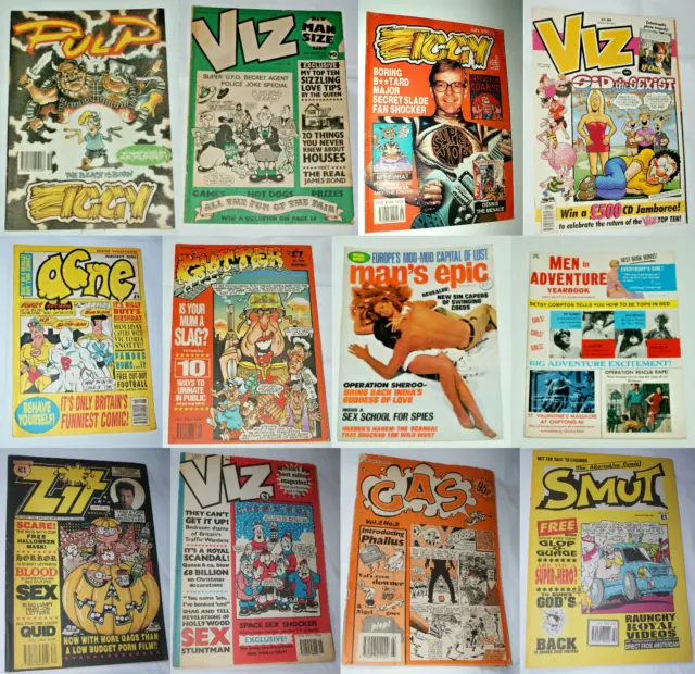 Gutter Ziggy Pulp Viz  Acne epic Gas Smut Zit Comic Loads to choose from - AA013