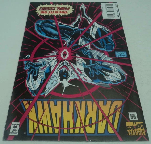 DARKHAWK #50 (Marvel Comics 1995) LOW PRINT RUN (FN+) RARE LAST ISSUE 2