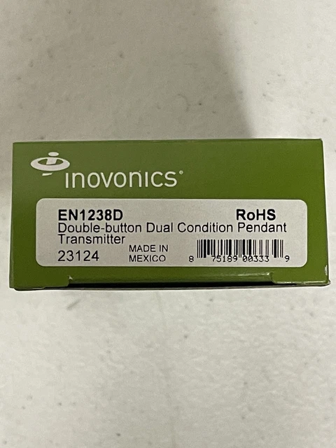 Inovonics EN1235D Double-Button Belt Clip Pendant Transmitter (EN1235)