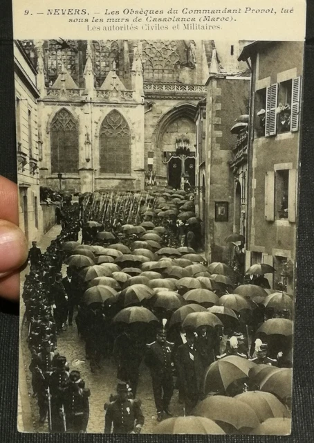 CPA 58 NEVERS - Obsèques du Commandant PROVOT tué à CASABLANCA