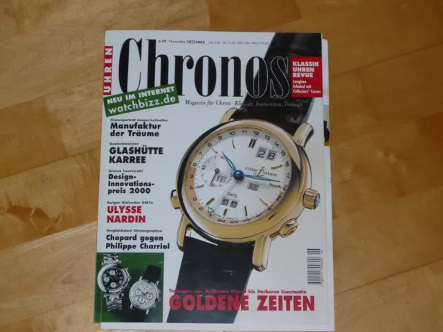 Chronos Uhrenmagazin Uhrenzeitschrift 6-99