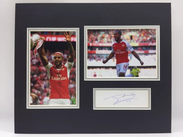 RARE Theo Walcott Arsenal Signed Photo Display + COA AUTOGRAPH SASIGNED