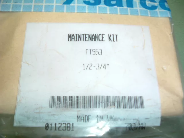 Spirax Sarco  Ft553 Valve Maintenance  Kit Set Part 0112381  New Sealed Pack