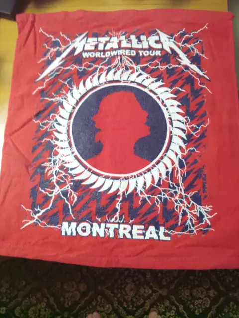 Metallica Towel Montreal Canada Worldwired Tour Hardwired 2017