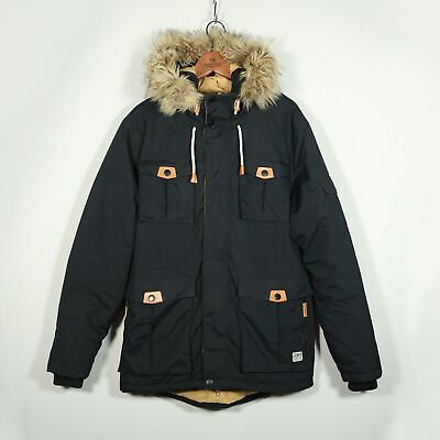 CLWR Colour Wear Hooded Ski Puffer Jacket - Black - Medium - Men's
