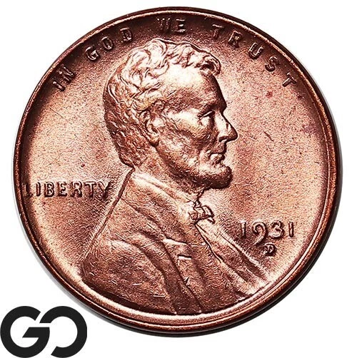 1931-D Lincoln Cent Wheat Penny, Red, Nice Superb Gem BU++ RD ** Free Shipping!