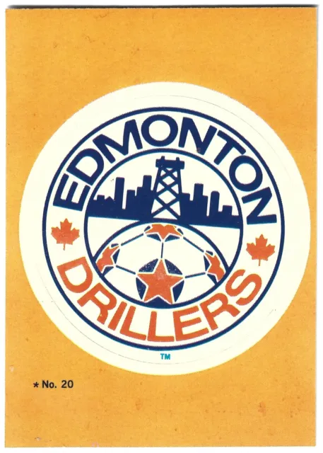 1979 Topps NASL Stickers - #20 Edmonton Drillers - NrMt+