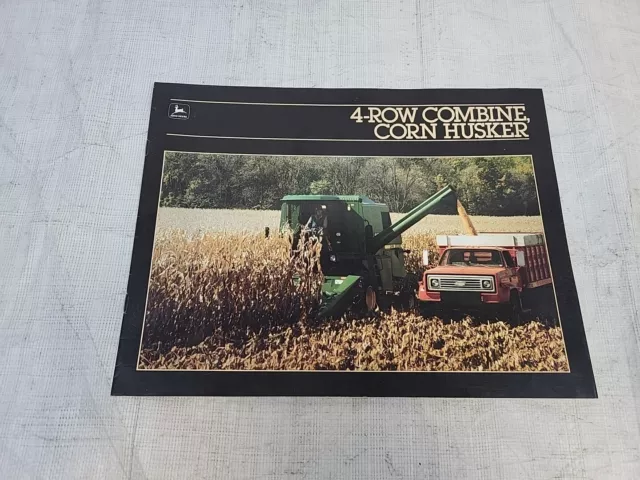 Original John Deere 4-Row Combine, Corn Husker Brochure A-22-86-2