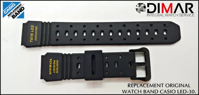 Replacement Original  Watch Band Casio Led-30.