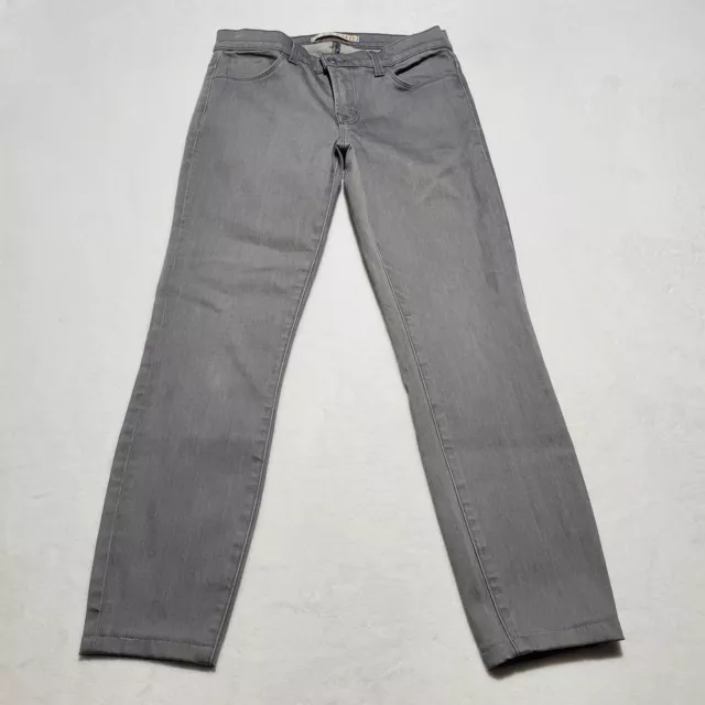 J Brand Womens Jeans 25 Gray Skinny Low Rise Denim Pants Stretch Gotham