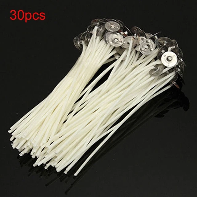 Juego de mechas de velas preencerado con soportes 100 mm 30 piezas lo último nuevo nuevo