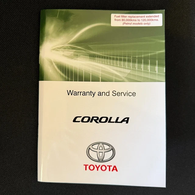 Blank Toyota Service History Log Book – Fits All Models (2000–2024)