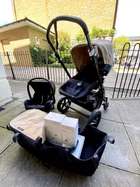 Bugaboo Cameleon 3 Travel System - carrycot, pushchair, car seat + extras