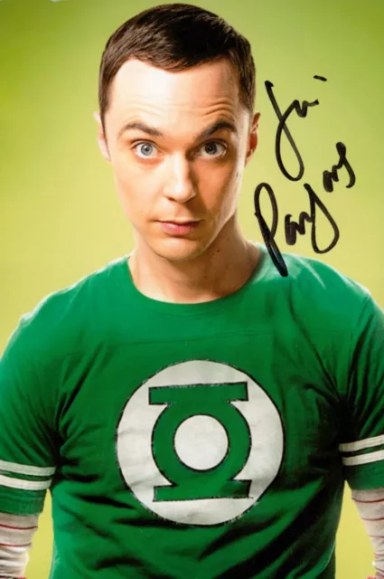Jim Parsons Signed 6x4 Photo The Big Bang Theory Sheldon Cooper Autograph + COA