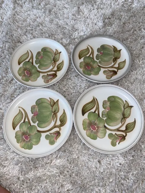 Denby Langley Troubadour Salad Plate Stoneware Pottery set of 4