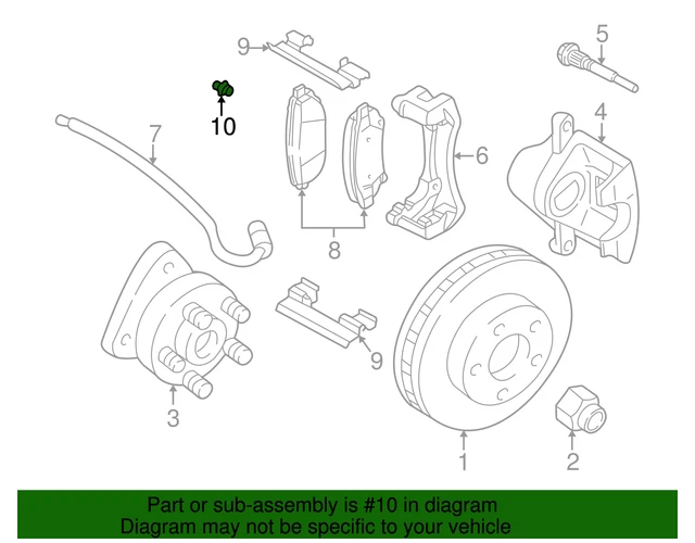 GENUINE GM FRONT Disc Brake Caliper Bleeder Valve 25846360 35.74