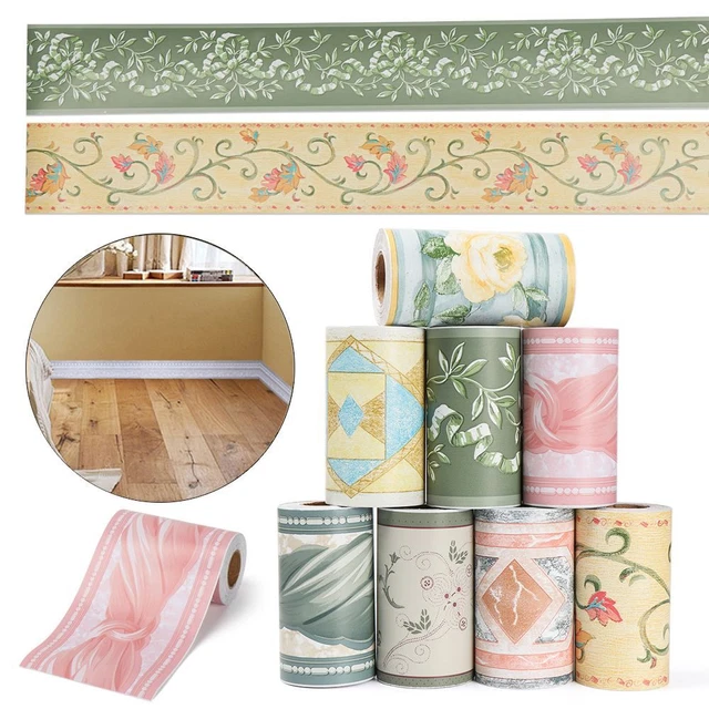 PVC Antique Autocollant Vinyl Papier peint Ligne de pied Tapette Timbre mural