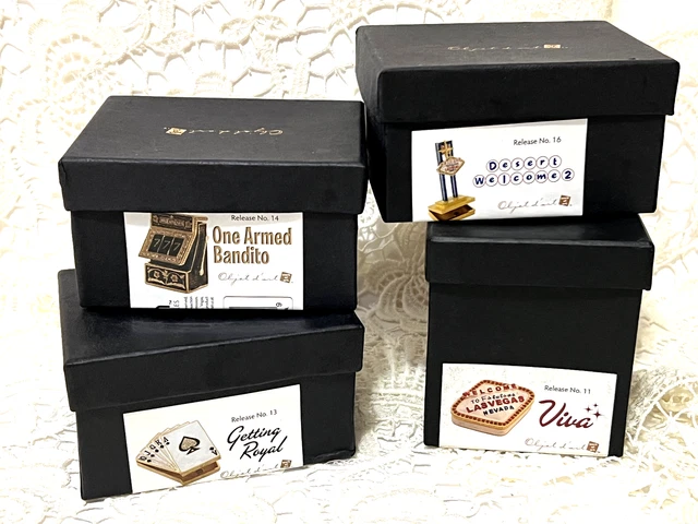 4 Collectible Trinket Box Art Form,Desert Welcome,Getting Royal,Viva,One Armed