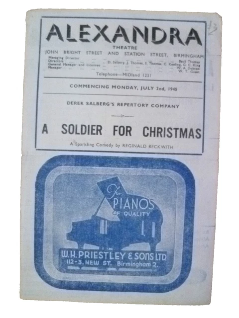 1945 A Soldier For Christmas - Beryl Johnstone Iris Russell Hugh Kelly D Pallet