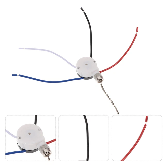 Interrupteur a tirette pour ventilateur de plafond