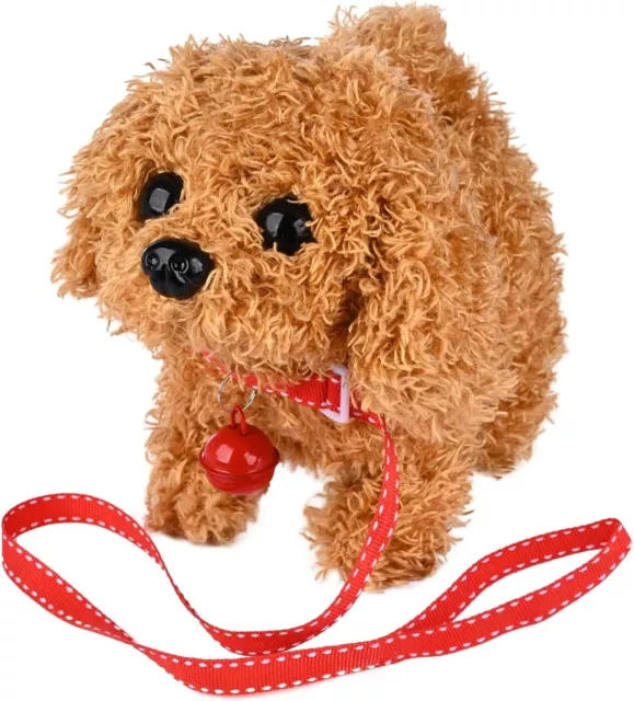 WorWoder Plush Teddy Toy Puppy Electronic Interactive Pet Dog Walking Barking  N