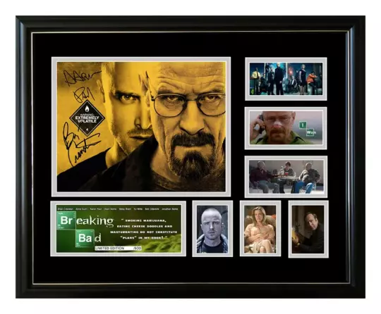 Breaking Bad Signed Limited Edition Framed Memorabilia