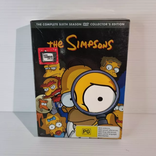 Simpsons The Complete Sixth Season Collector's Edition DVD set Homer Head 6